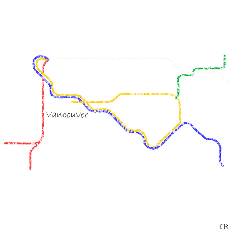 Vancouver Subway Map Art by Design Reader