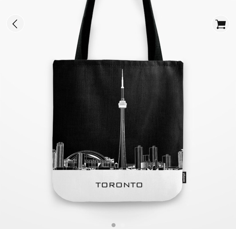 Toronto Skyline Tote Bag Picture