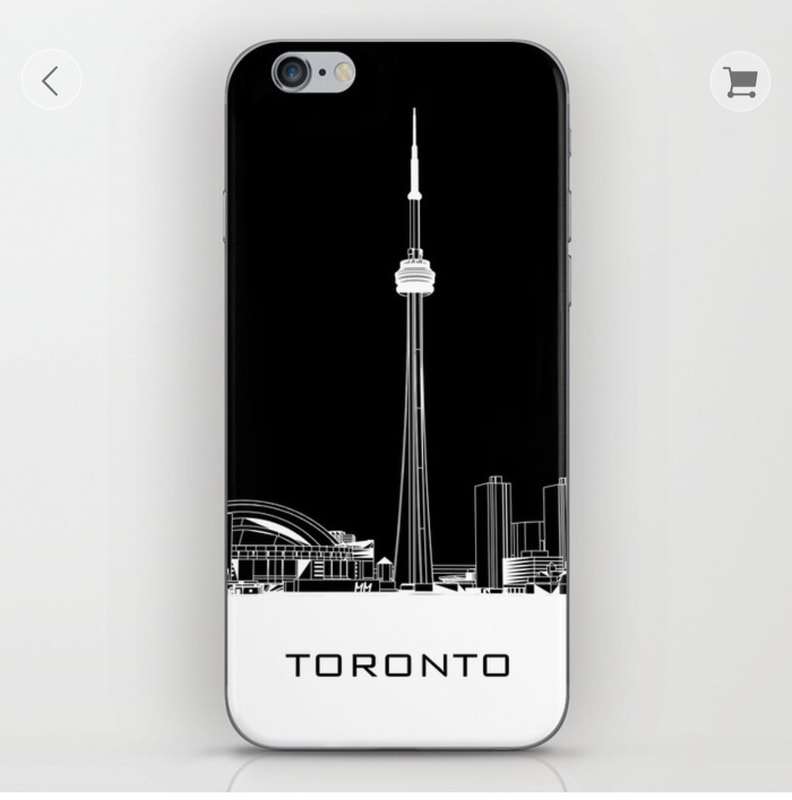 Toronto Skyline Iphone Cover Picture