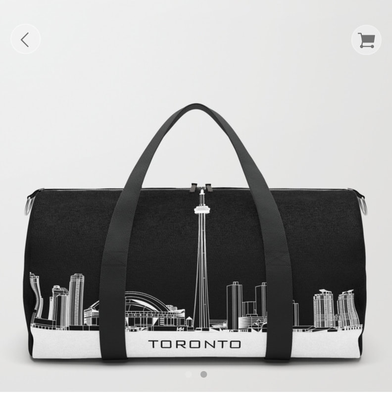 Toronto Skyline Duffel Bag Picture