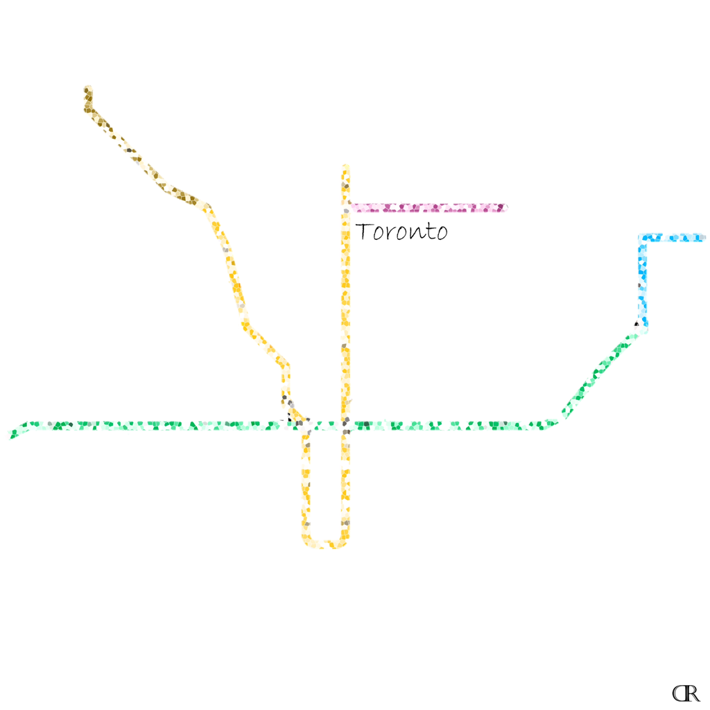 Toronto Subway Map Art by Design Reader