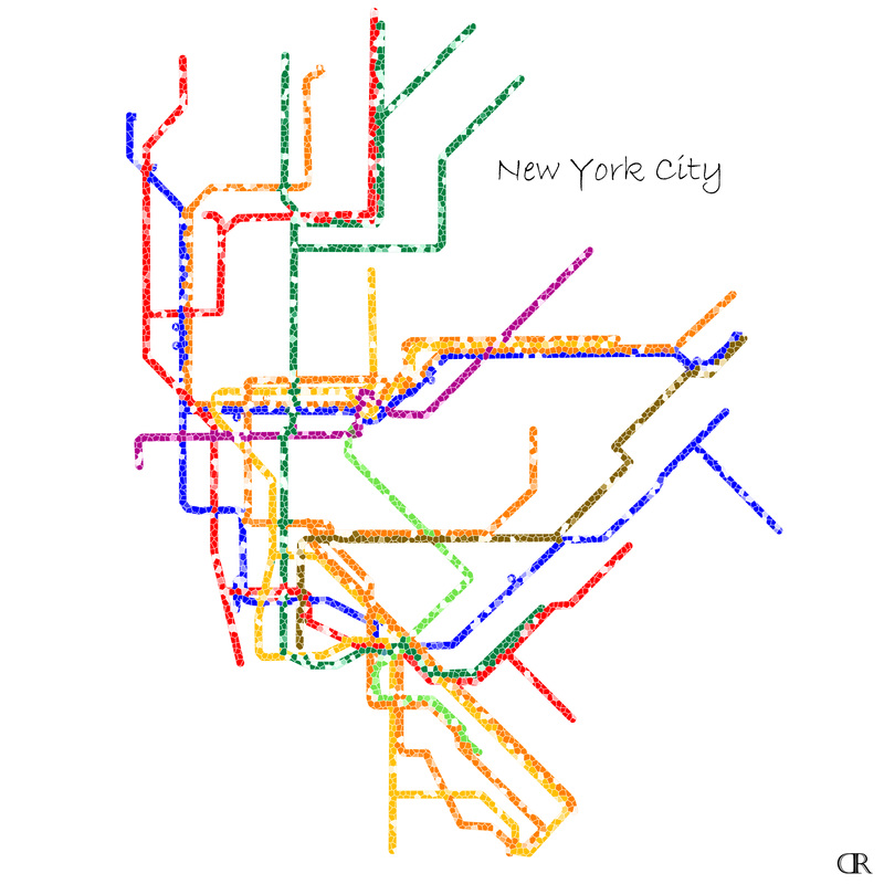 New York City Subway Map Art by Design Reader 