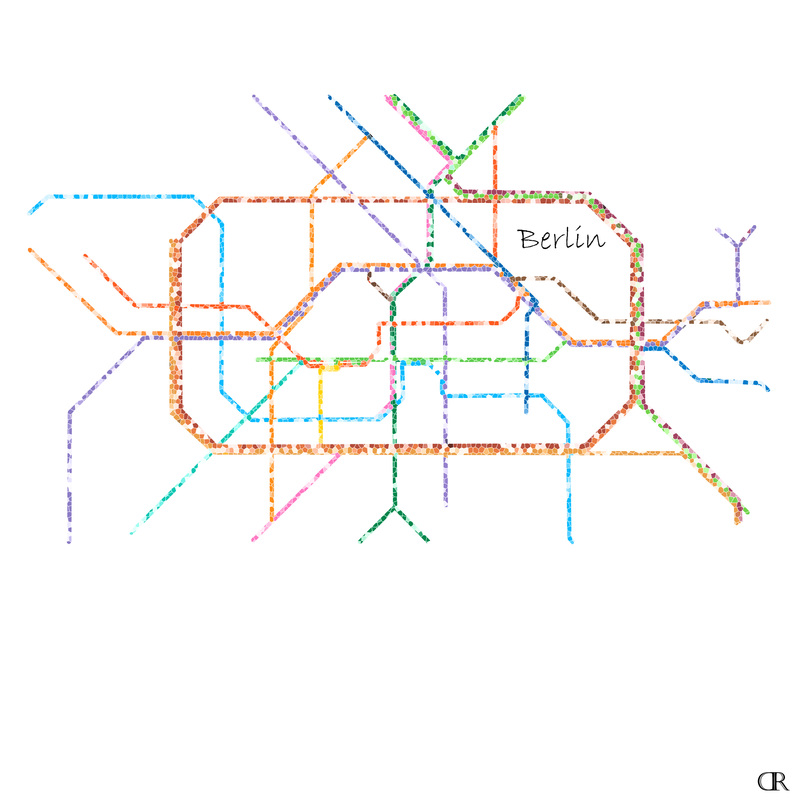 Berlin Subway Map Art by Design Reader