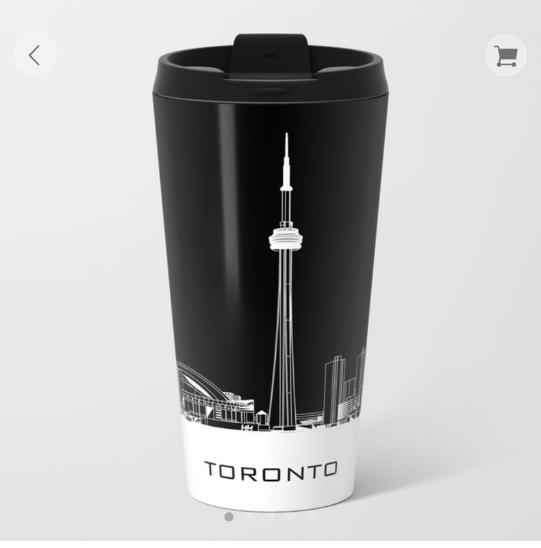 Toronto Skyline Travel Mug Picture